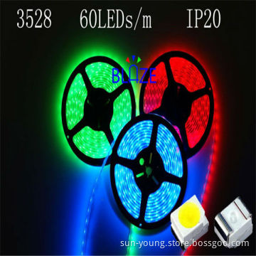 SMD3528 300 LEDs/roll, RGB,IP20,Cheap LED flexiblestrip light,